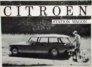 1960 Citroen Station Wagon Sales Folder