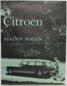 1960 Citroen Station Wagon Sales Sheet