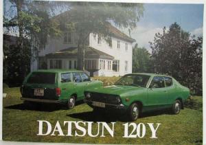 1976 Datsun 120 Y Sales Brochure - Norwegian Text