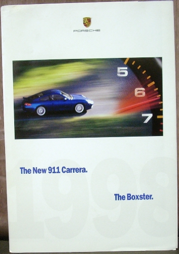 1998 Porsche Dealer Sales Brochure Folder 911 Carrera Boxster
