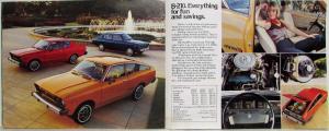 1976 Datsun to go with Everything Sales Brochure 280Z 610 710 B-210 Lil Hustler