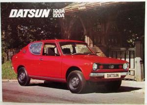 1976 Datsun 100A 120A Sales Brochure - UK Market Left-Hand Drive