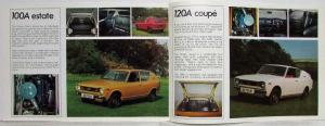 1976 Datsun 100A 120A Sales Brochure - UK Market Left-Hand Drive