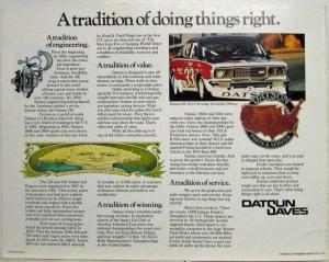 1976 Datsun 610 Sales Brochure