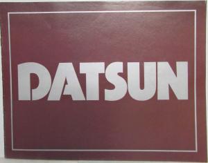 1977 Datsun Full Line Sales Brochure B-210 F-10 710 610 280-Z Pickup