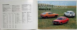 1976-1977 Datsun Full Line Sales Brochure - French Text for Swiss Market