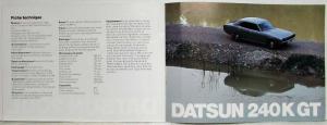 1976-1977 Datsun Full Line Sales Brochure - French Text for Swiss Market