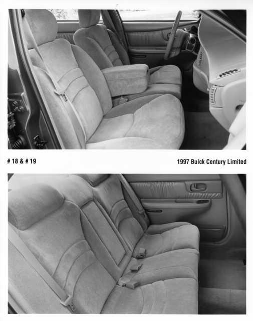 1997 Buick Century Limited Interior Press Photo 0204