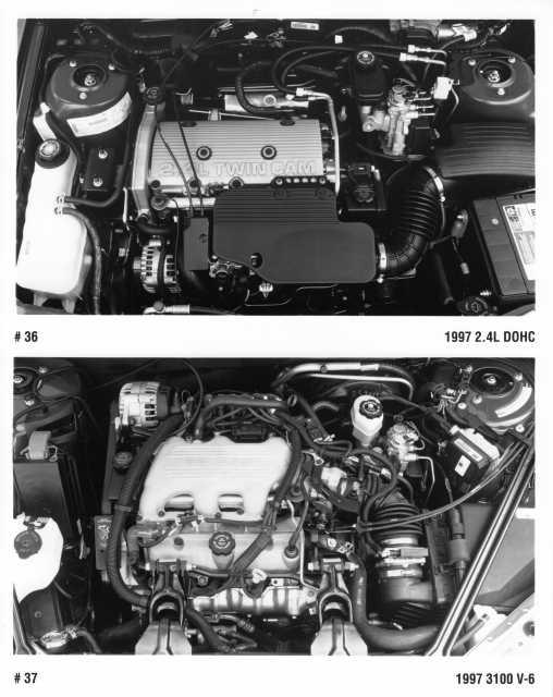 1997 Buick 2.4L DOHC and 3100 V-6 Engine Press Photo 0216