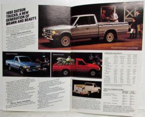1980 Datsun Small Full Line Sales Brochure