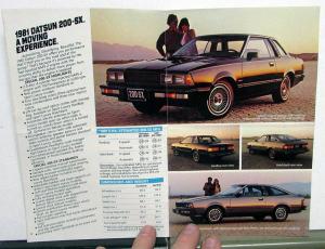 1981 Datsun by Nissan Small Full Line Sales Brochure