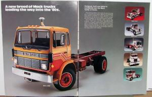 1989 Mack Truck Mid Liner Standard Specification Fold Out Sale Brochure Original