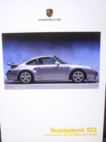 2000 Porsche Dealer Accessories Sales Brochure Catalog 911 Dated 8/99 Tequipment