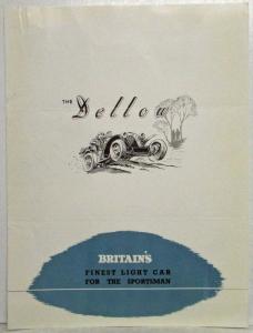 1951-1952 Dellow Britains Finest Light Car Spec Folder