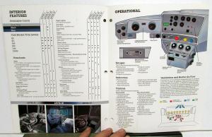 1989 Mack Trucks Conventional Cabs Features Sales Brochure Folder Original