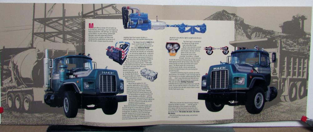 1989 Mack Trucks Model RB600 Construction Refuse Fold Out Sales ...