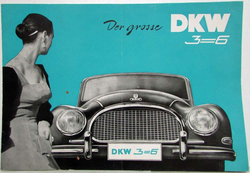 19541955 Auto Union DKW 3=6 Sales Folder German Text