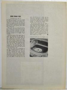 1956-1957 Auto Union Big DKW Road & Track Road Test No F-9-56 Reprint