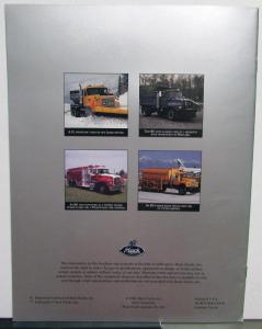 1997 Mack Municipal And State Government Trucks Sales Brochure Original
