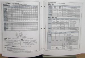 1992 Mack Trucks Chassis Model RW600 700 Sales Brochure Folder Original