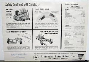 1960 Auto Union 1000S Coupe Deluxe Spec Sheet