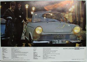 1963-1965 Auto Union DKW F12 Roadster Sales Folder Poster