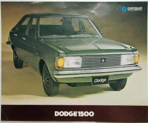 1973-1979 Dodge 1500 Spec Sheet - Spanish Text - Argentine Market