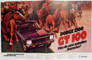 1975 Dodge 1500 GT 100 More Than 100 Horses Tame Them Small Sales Poster