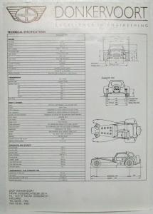1986-1994 Donkervoort S8AT Spec Sheet