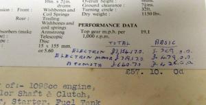 1958-1959 Fairthorpe Electron Spec Folder and Price Sheet - UK