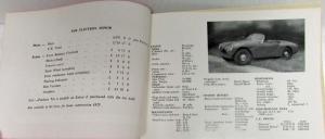 1958-1959 Fairthorpe Electron Minor Spec Folder and Price Sheet - UK