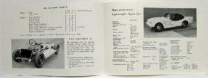 1958-1959 Fairthorpe Electron Spec Folder - UK