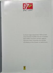 1947-1997 Ferrari Commemorative Album Brochure - Italian Text