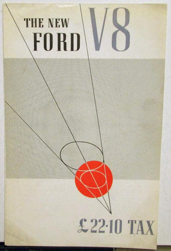 1936 Ford V8 ENGLISH TEXT Pricing Specifications Sales Brochure Original