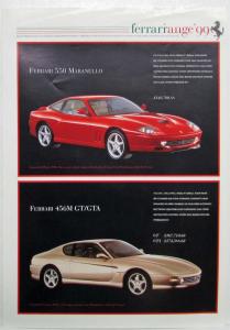 1999 Ferrari Range Spec Sheet - UK Market