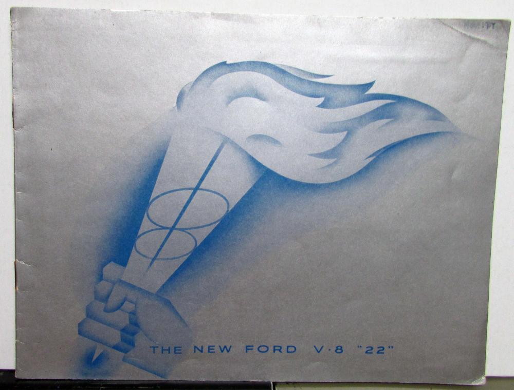 1938 Ford V8 22 ENGLISH Text Diagrams Specifications Sales Brochure Booklet Orig