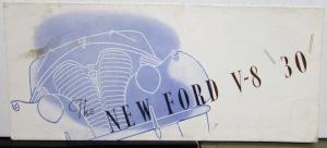 1938 Ford V8 30 ENGLISH Text Sales Poster Original