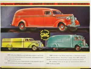 1938 GMC Trucks Light Duty Pickup Panel Stake Sales Brochure MAILER Original