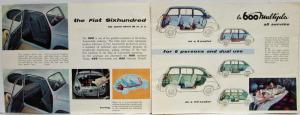 1957 Fiat 600 Sales Folder
