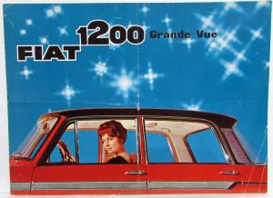1957-1963 Fiat 1200 Grande Vue Sales Folder - French Text