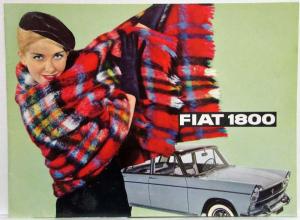 1960-1965 Fiat 1800 Sales Brochure