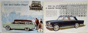 1960-1965 Fiat 1800 Sales Brochure