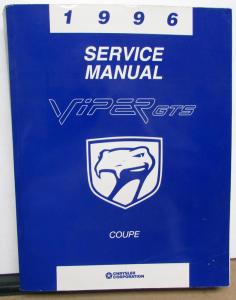 1996 Chrysler Dodge Viper GTS Coupe Dealer Service Shop Repair Manual V10