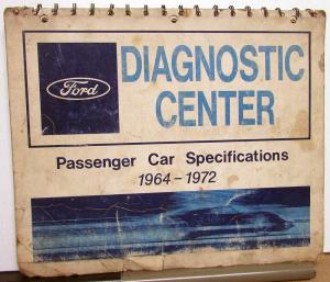 1964-72 Ford Dealer Passenger Car Specs Diagnostic Info Passenger Cars All Makes