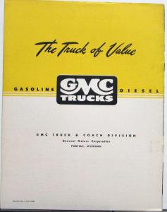 1947 GMC Delivery Models EF & EFP 241 & 242 Truck Sales Brochure Orig Dtd 5 47