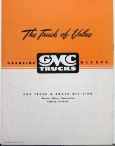 GMC 1948 1949 ? Dump Models AC 770 870 890 Truck Sales Brochure Dtd 5 48
