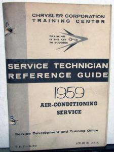 1959 Chrysler Corporation Service Technician Air Conditioning Reference Guide