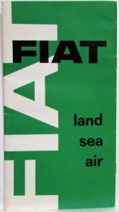 1962 Fiat Land Sea and Air Company Brochure