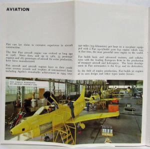 1962 Fiat Land Sea and Air Company Brochure