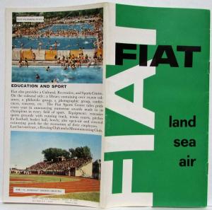 1962 Fiat Land Sea and Air Company Brochure